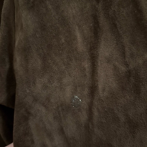 Vince. Brown Stretch Suede Split Hem Crop Pant Size Large Chic Lamb Leather - Picture 6 of 9